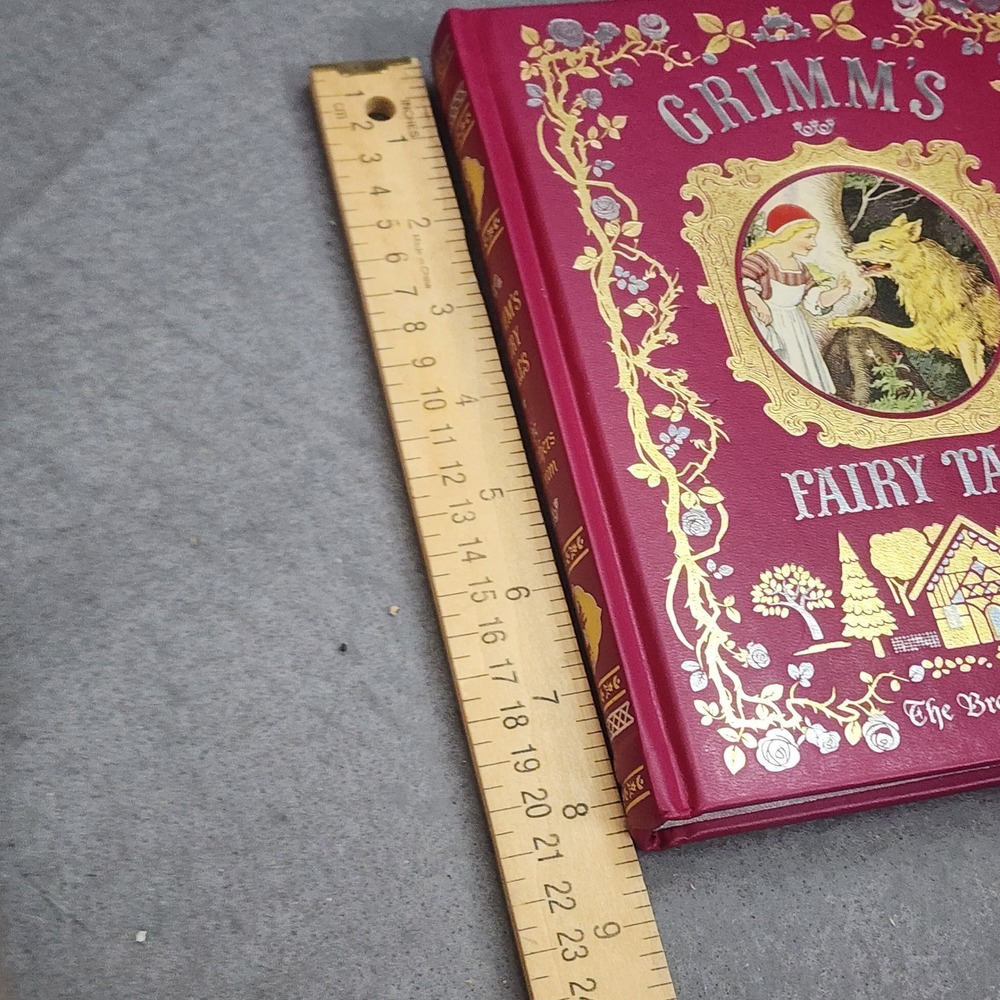 Barnes & Noble Grimm's Fairy Tales Magenta Gold Foil Hardcover Book 2015 Edition - Picture 9 of 10